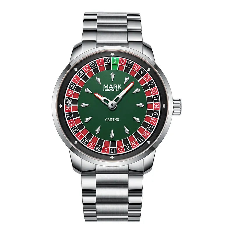 Mark Fairwhale 5031 Nuovo orologio al quarzo da uomo di marca superiore quadrante digitale rotante intrattenimento freddo orologio da notte impermeabile reloj
