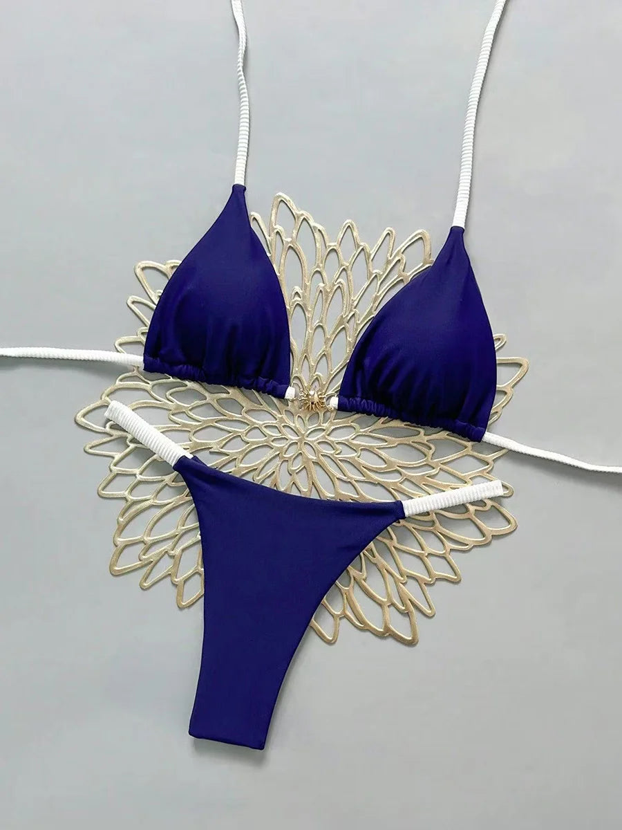 Micro Bikini 2026 Push Up Costumi da bagno donna Costumi da bagno sexy Bikini brasiliano Perizoma Biquini Costume da bagno solido Costumi da bagno estivi