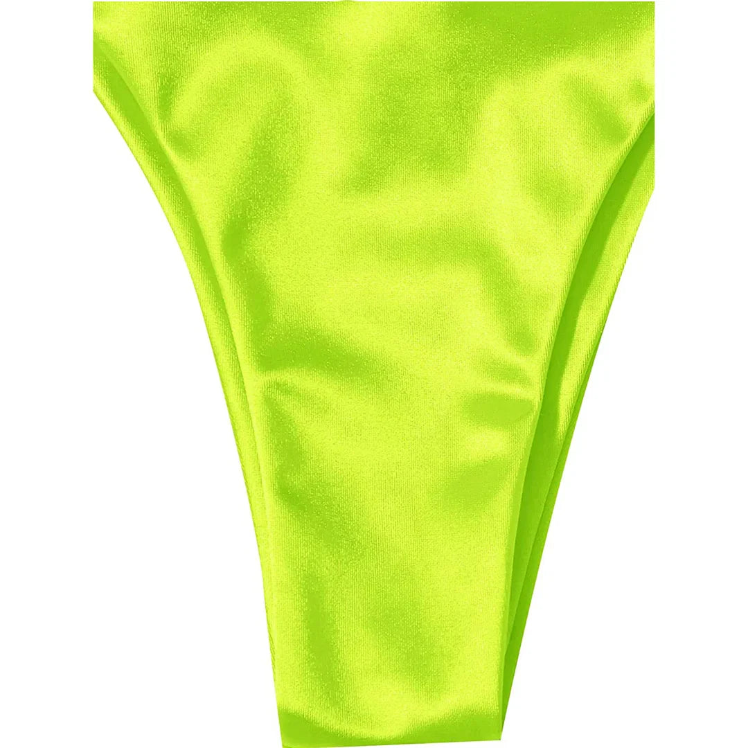 Sexy 13 colori Halter Satin Bikini brasiliano Donna Costumi da bagno Costume da bagno femminile Bikini a due pezzi Bagnante Costume da bagno Swim V4966