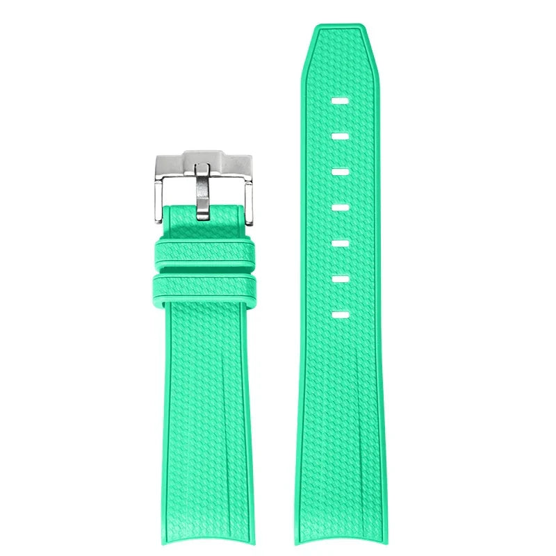 Cinturino in gomma per Swatch X Omega Joint MoonSwatch Cinturino sportivo impermeabile da 20 mm Cinturino con estremità curva in silicone per uomo donna