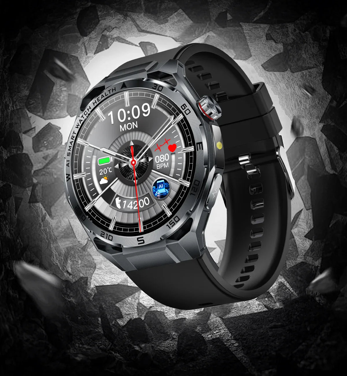 Nuovo Smartwatch 2026 con Analisi del Grasso Corporeo ECG+PPG, Acido Urico, Pressione Sanguigna, Ossigeno nel Sangue, Chiamate Bluetooth, Orologio Sportivo Intelligente per Uomini e Donne