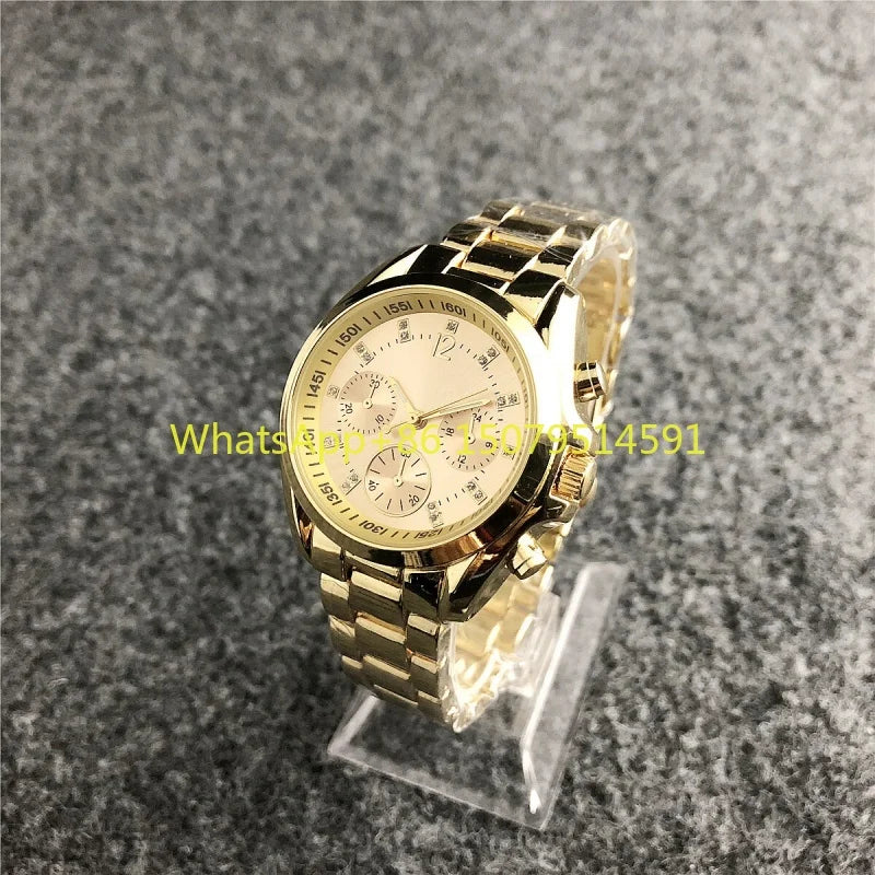 Nuovi orologi da polso da donna in acciaio inossidabile, orologi al quarzo da donna, orologi eleganti da donna di marca di lusso, orologi da donna