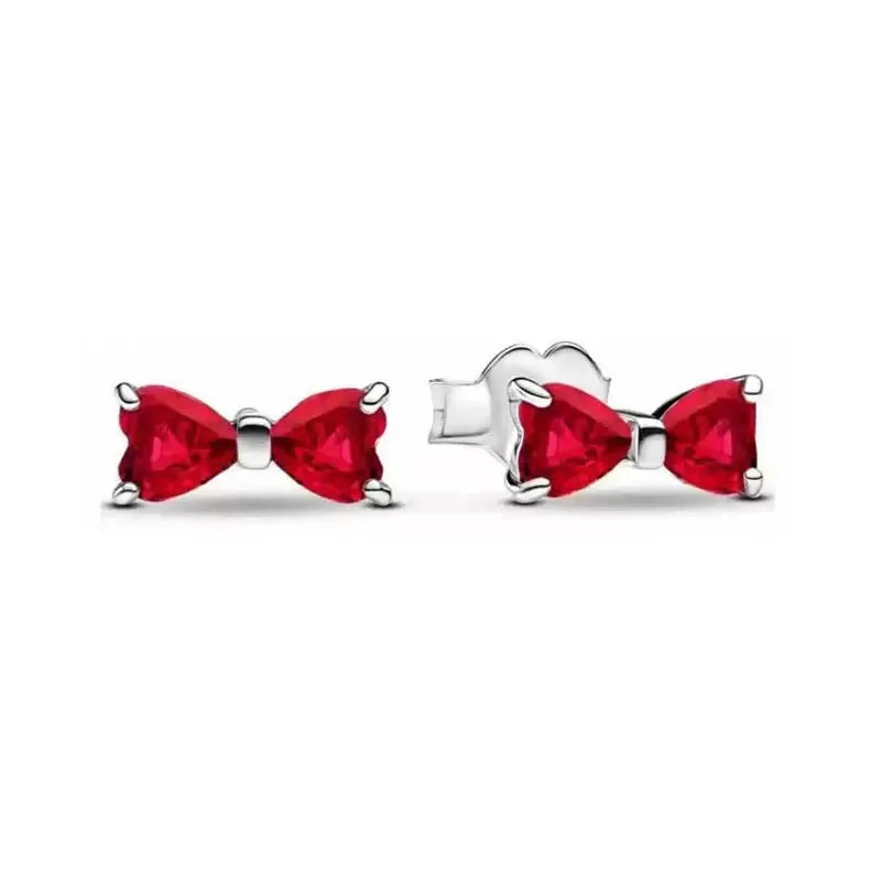 Orecchini in Argento Puro 925 con Zirconi a Forma di Cuore, Stella, Luna e Cerchio, Gioielli per Donne, Regalo per Compleanno, Festa della Mamma, Accessori