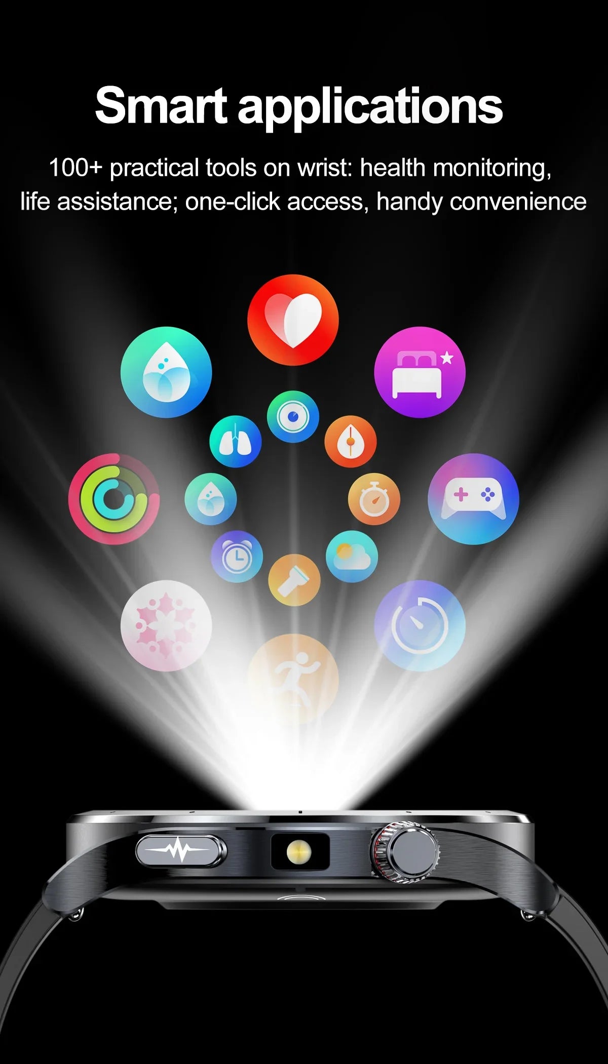Nuovo Smartwatch 2026 per Analisi del Grasso Corporeo, ECG+PPG, Acido Urico, Pressione Sanguigna, Ossigeno nel Sangue, Orologio con Chiamate per Uomini e Donne