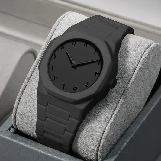 Orologio al quarzo dal design minimalista per uomo, casual, leggero, cinturino in plastica, impermeabile, sportivo, da lavoro, orologio creativo da uomo