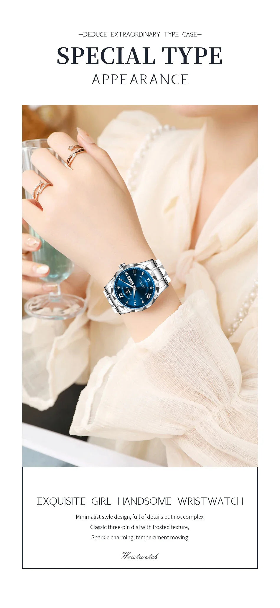 BANGWEI Orologio da donna Orologio di moda classico elegante di lussoBusiness Casual Data Orologi da donna al quarzo luminoso impermeabile in acciaio inossidabile
