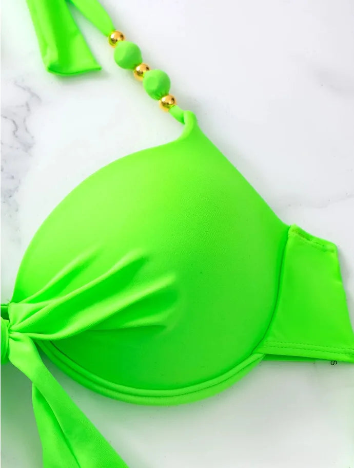 Sexy Push Up Bikini 2024 Costume da bagno donna Due pezzi Costumi da bagno Perizoma femminile Bikini Set Nuoto per costumi da bagno Biquini brasiliano