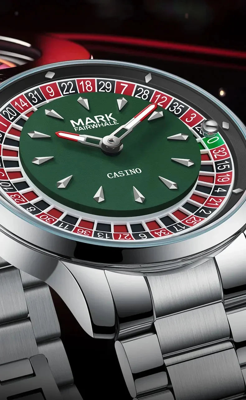 Mark Fairwhale 5031 Nuovo orologio al quarzo da uomo di marca superiore quadrante digitale rotante intrattenimento freddo orologio da notte impermeabile reloj
