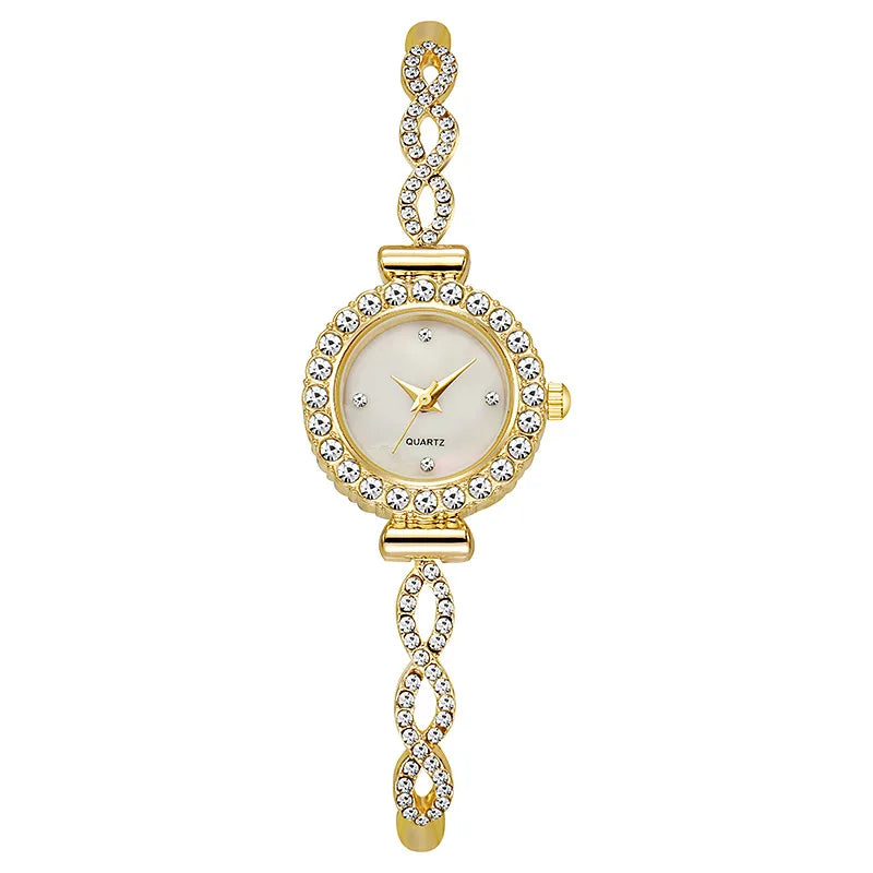 Orologio da donna con strass alla moda, bracciale da donna, orologi al quarzo, orologio Relogio