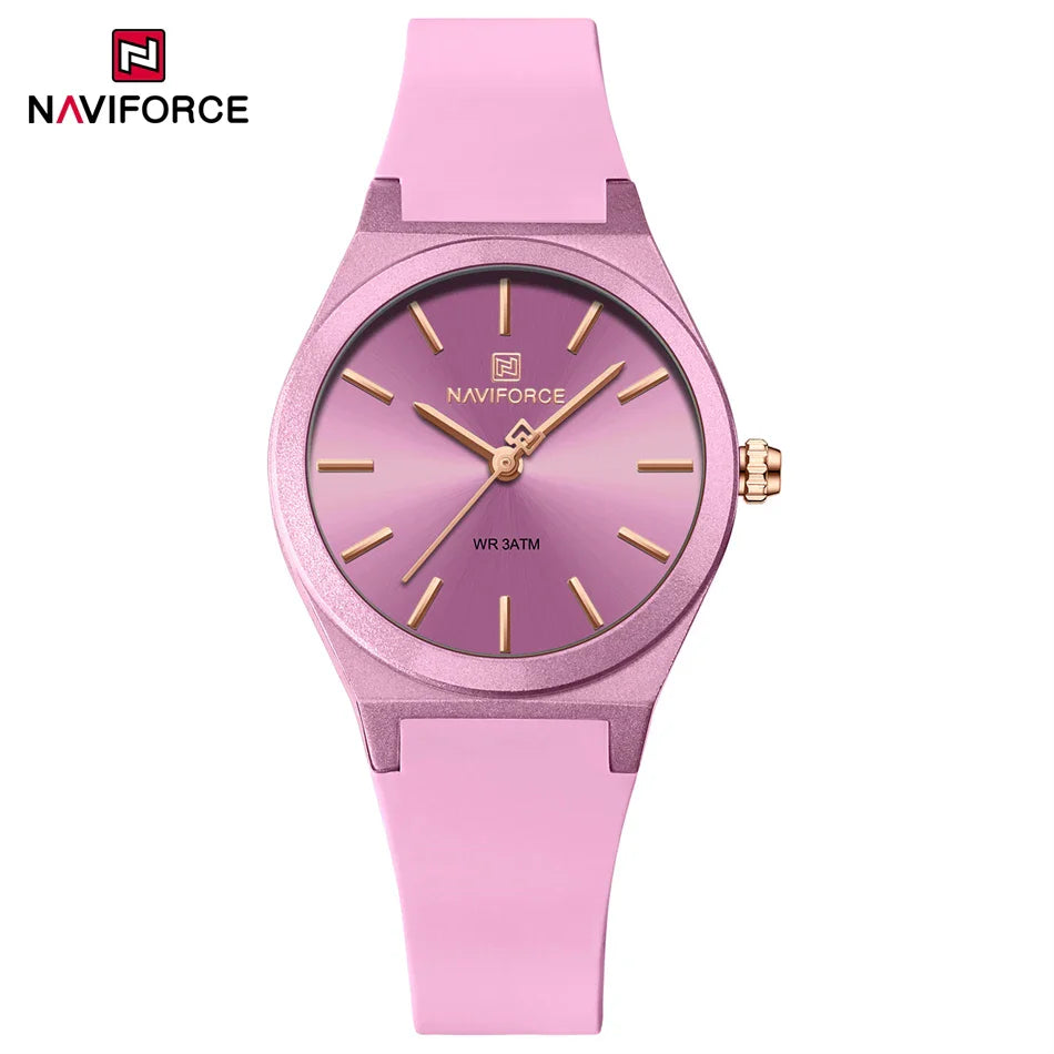 NAVIFORCE 2025 Orologi moda donna Orologio al quarzo Sport Cinturino in silicone Orologi da polso da donna Orologio semplice Regalo relogios feminino