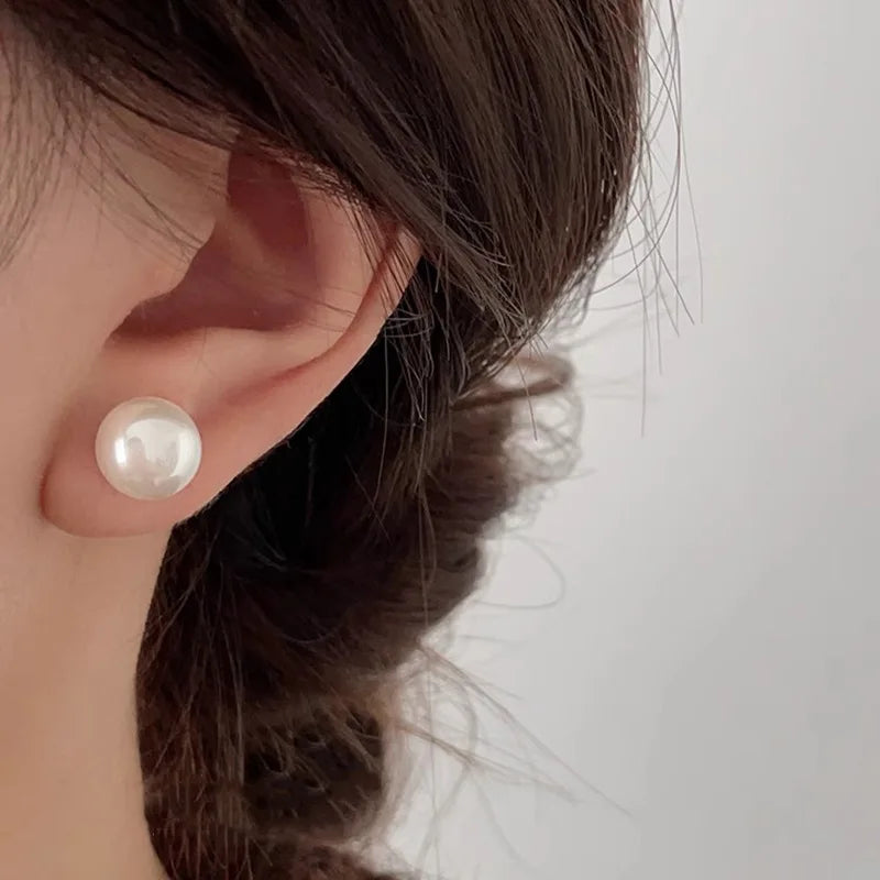Nuovi orecchini di perle in argento sterling 925 con fascino di personalità, orecchini da donna con fascino squisito, regalo di compleanno, gioielli squisiti