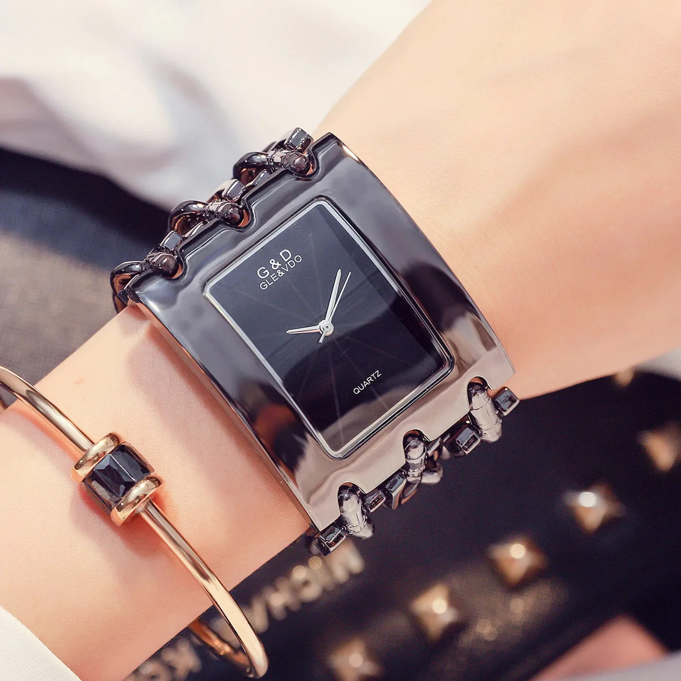 Orologio da donna di marca di lusso Abito con strass Orologi da polso da donna Eleganti orologi femminili in oro per le donne Montre Femme 2025