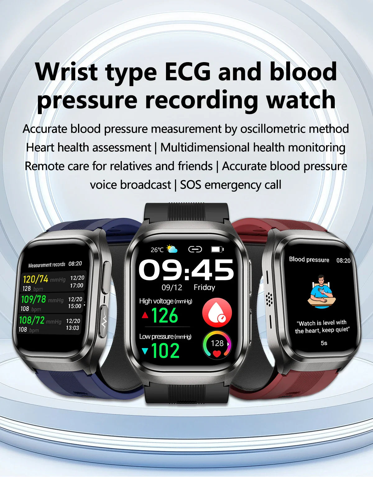 2026 Nuovo aggiornamento AI diagnostico Airbag pressione sanguigna precisa salute SmartWatch acido urico ECG lipidi nel sangue Smartwatch uomo donna