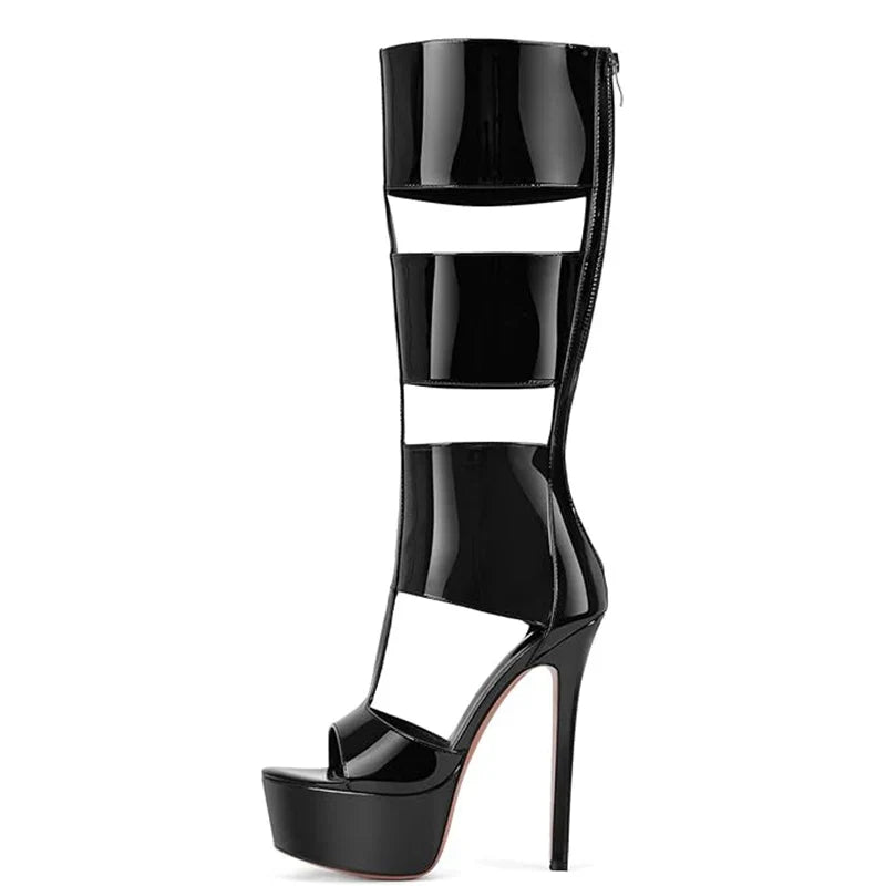 Summer sexy high heel platform  women sandal belt peep toe night party sandal