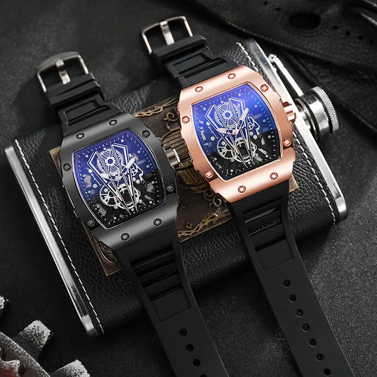 1/2PCS Casual cinturino in silicone orologi sportivi da uomo di lusso quadrante grande orologio al quarzo da uomo Reloj Hombre (senza scatola)