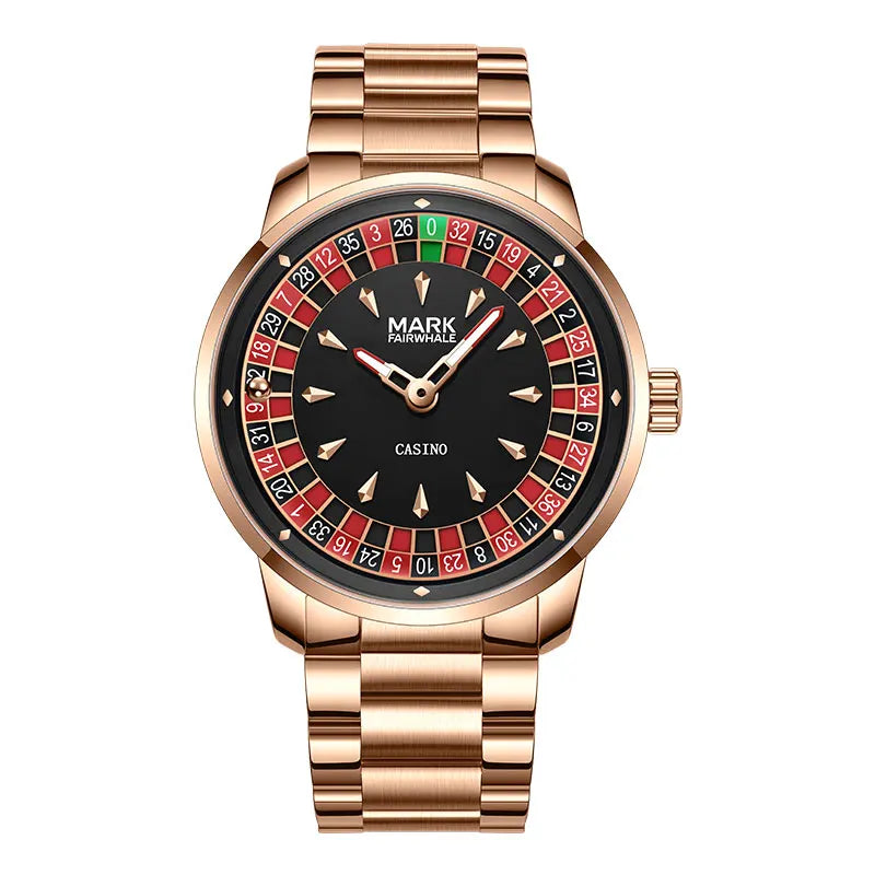 Mark Fairwhale 5031 Nuovo orologio al quarzo da uomo di marca superiore quadrante digitale rotante intrattenimento freddo orologio da notte impermeabile reloj