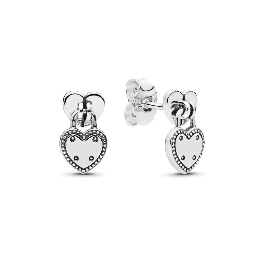 Orecchini in Argento Puro 925 con Zirconi a Forma di Cuore, Stella, Luna e Cerchio, Gioielli per Donne, Regalo per Compleanno, Festa della Mamma, Accessori