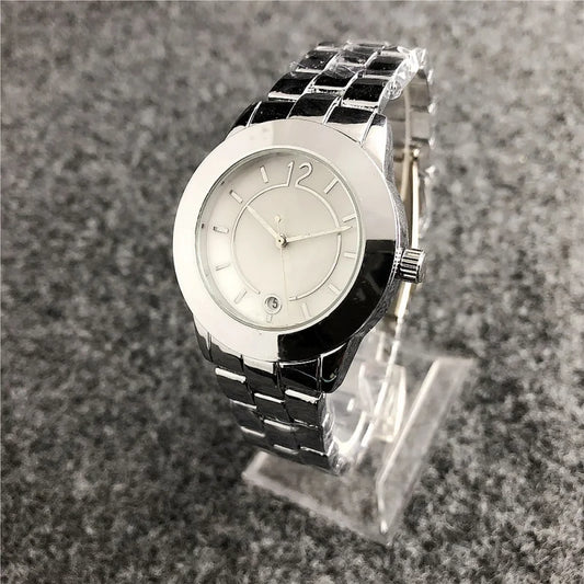 Nuovi Orologi da Donna di Lusso, Moda, Calendario, Acciaio Inossidabile, Quarzo, Orologi da Polso da Donna, Reloj Mujer, Best Seller, Montre