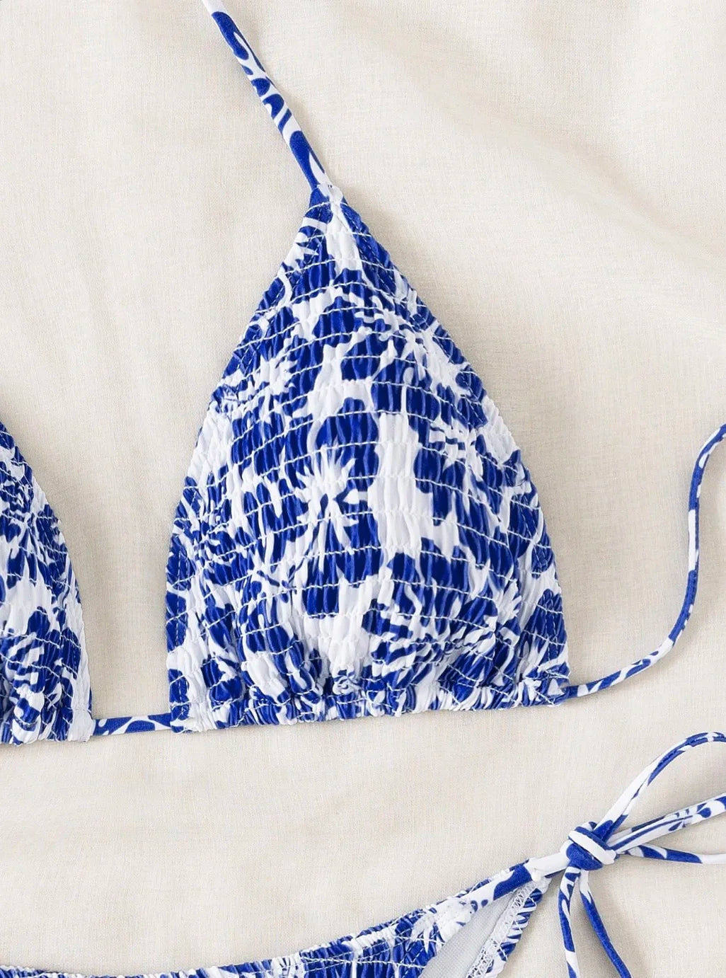 Set Bikini a Triangolo per Donna, Sexy Costume da Bagno Brasiliano a Due Pezzi con Lacci, Grazioso Costume da Bagno