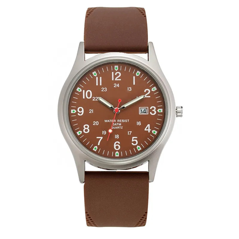 Orologi economici di marca da uomo Studenti Moda Casual Cinturino in silicone Sport Militare Data Orologio da polso al quarzo Nero Relogio Masculino