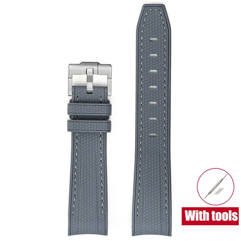 Cinturino in gomma per Swatch X Omega Joint MoonSwatch Cinturino sportivo impermeabile da 20 mm Cinturino con estremità curva in silicone per uomo donna