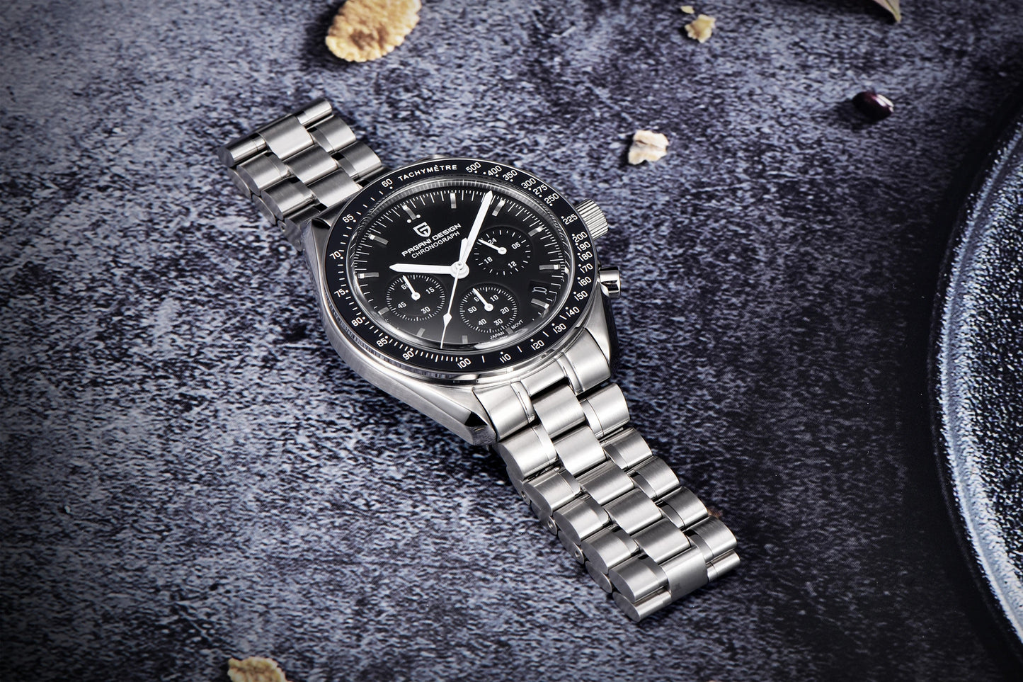 PAGANI DESIGN 500 Orologio da Uomo di Lusso con Cronografo Sportivo, Quadrante Tondo, Vetro Zaffiro AR, Movimento Giapponese, Acciaio 316L, Luminoso