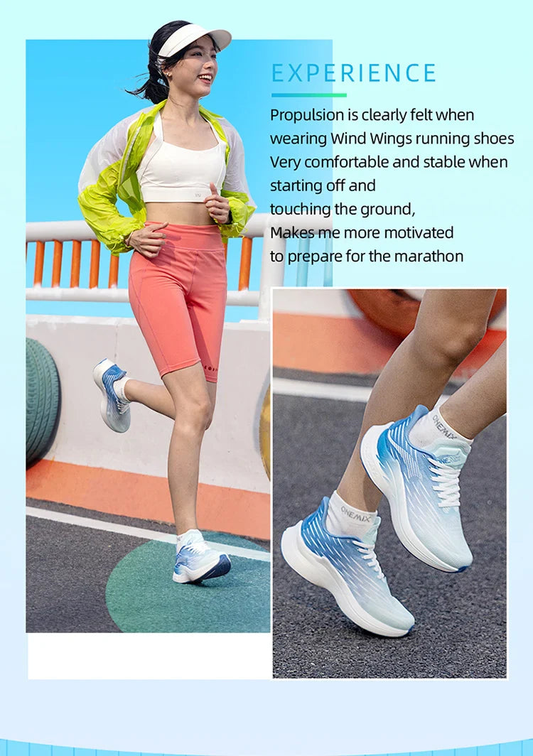 Scarpe da Corsa Traspiranti Onemix 2026 Wind Wings per Uomo e Donna, Ideali per Maratona, Sport e Attività all'Aperto