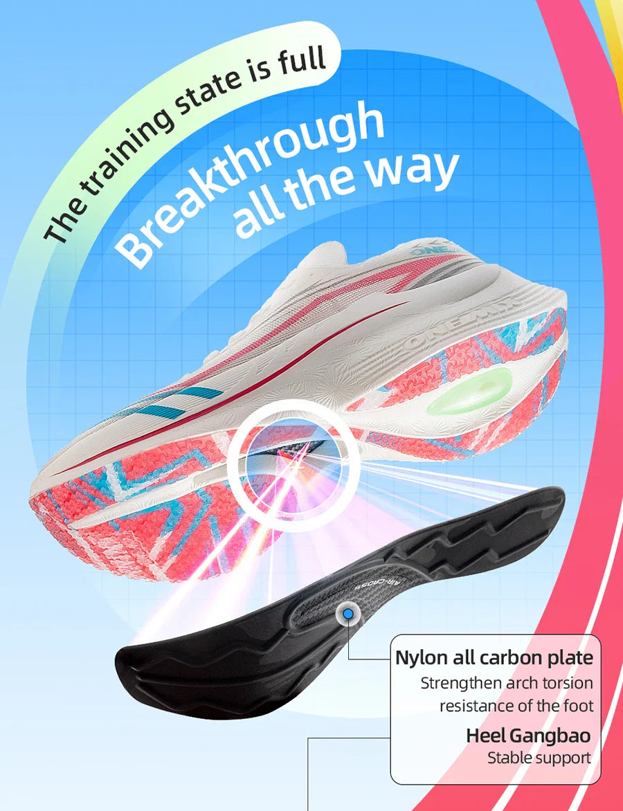 ONEMIX 2026 Tupo Nuove Scarpe da Corsa Marathon con Piastra in Carbonio, Supporto Stabile per Assorbimento degli Urti, Sneakers Ultraleggere con Rimbalzo