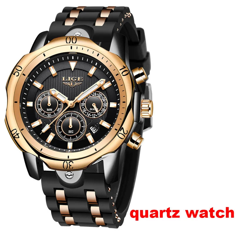 Orologi da Polso Meccanici Automatici LIGE 2026 per Uomo, Marca di Lusso, Orologio da Uomo con Tourbillon, Moda Business, Impermeabile