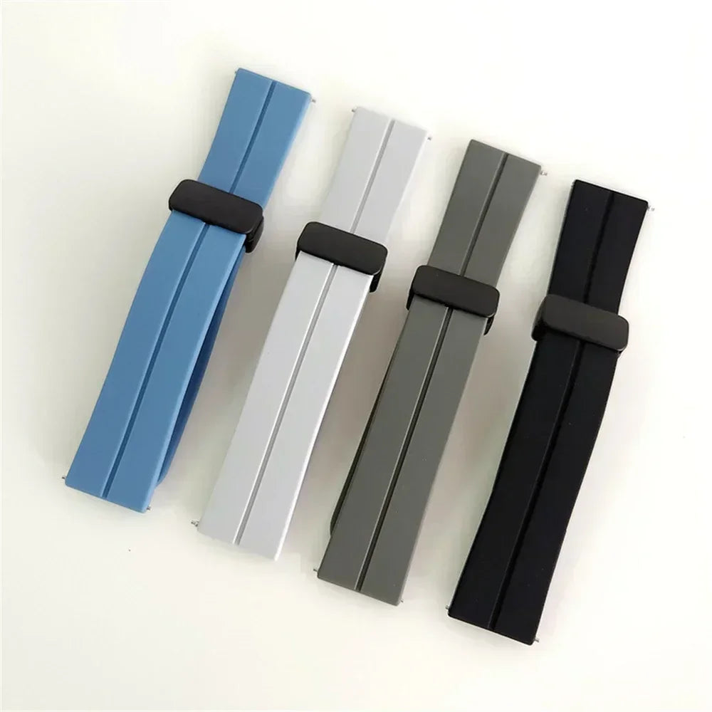 22mm 20mm cinturino magnetico in silicone per Omega X Swatch Joint MoonSwatch cinturino per Xiaomi Watch S4 S3 S2 S1/Huawei GT6Pro GT6 5 4 46