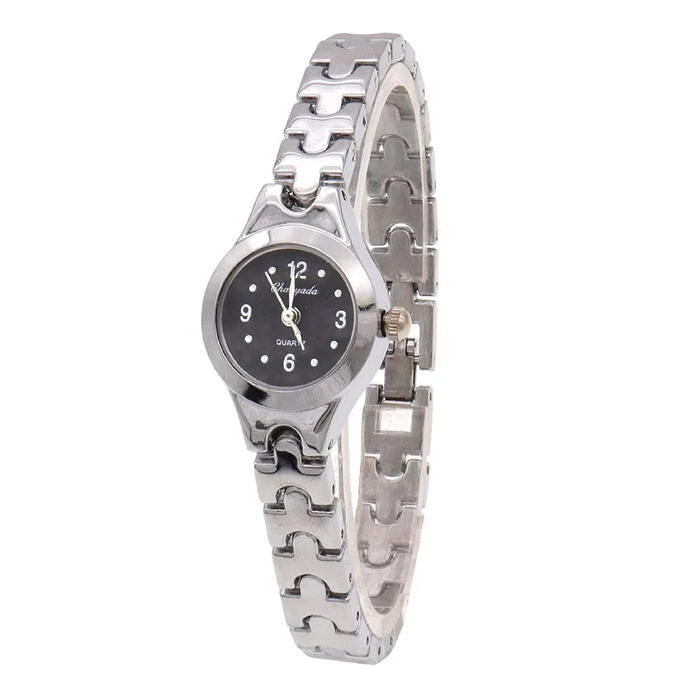 Orologio da polso da donna carino Mujer Relojes dorati Orologio al quarzo con quadrante piccolo Orologio da polso popolare Ora orologi eleganti da donna femminili