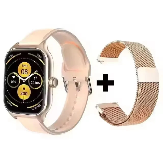 Smartwatch 2025 per Android e iOS, Schermo a Colori da 2,01 Pollici, Risposta alle Chiamate Bluetooth, Orologio Fitness Tracker per Donne e Uomini