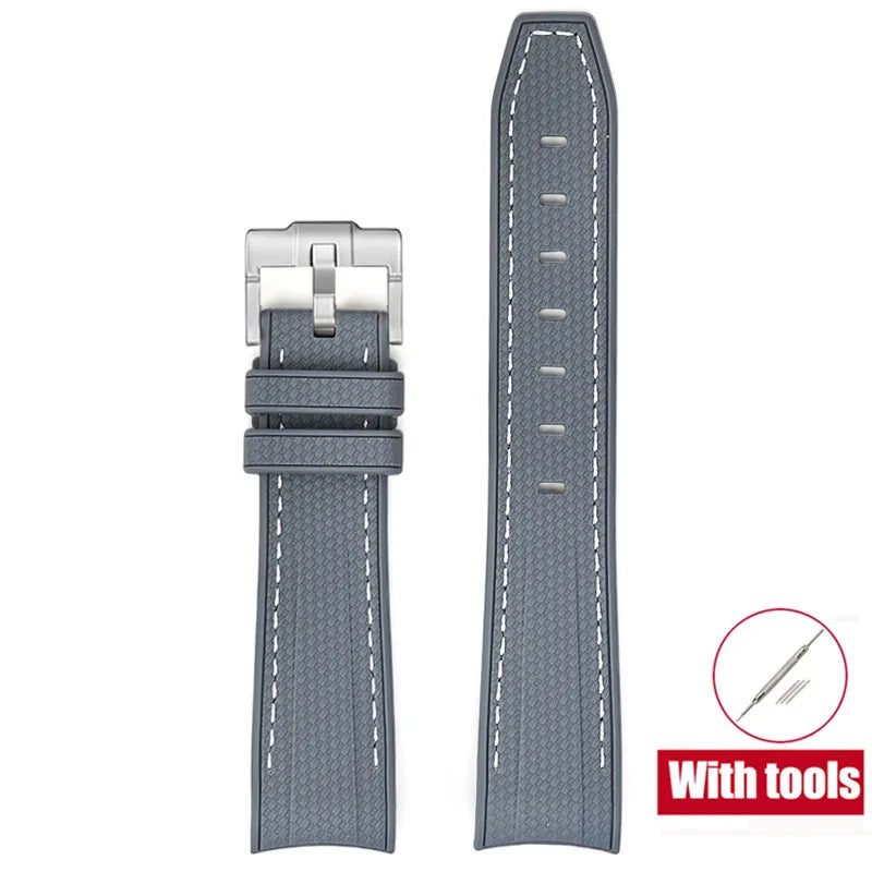 Cinturino in gomma per Swatch X Omega Joint MoonSwatch Cinturino sportivo impermeabile da 20 mm Cinturino con estremità curva in silicone per uomo donna