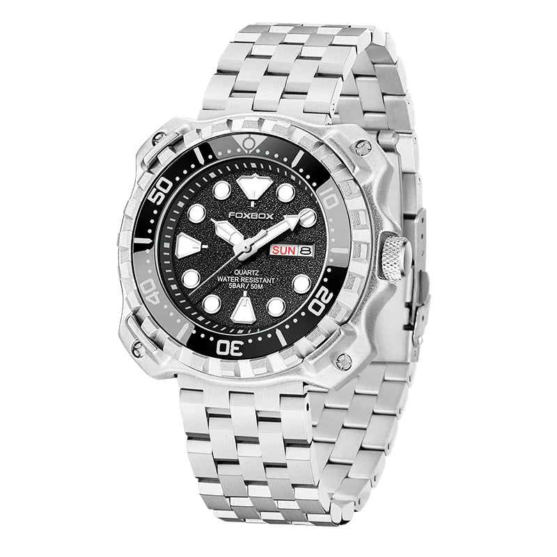 Orologio da uomo LIGE 2026 alla moda, orologio sportivo di lusso con quadrante grande, impermeabile, luminoso, al quarzo, con datario, per uomo, marca Foxbox