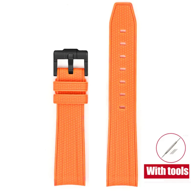 Cinturino in gomma per Swatch X Omega Joint MoonSwatch Cinturino sportivo impermeabile da 20 mm Cinturino con estremità curva in silicone per uomo donna