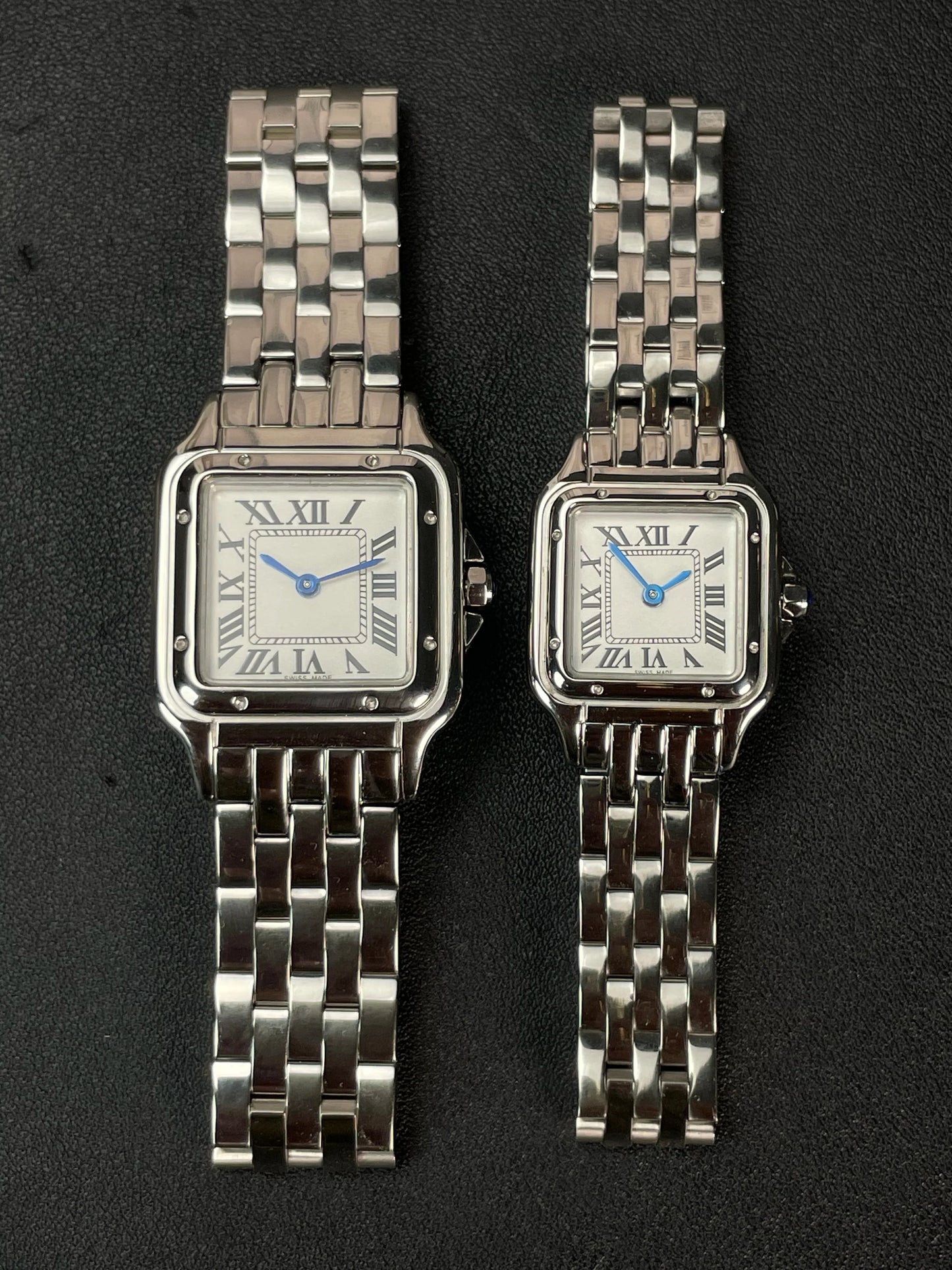 Classico orologio al quarzo quadrato retrò con numeri romani, orologio da coppia, orologio da uomo e da donna di lusso, regalo alla moda in acciaio inossidabile