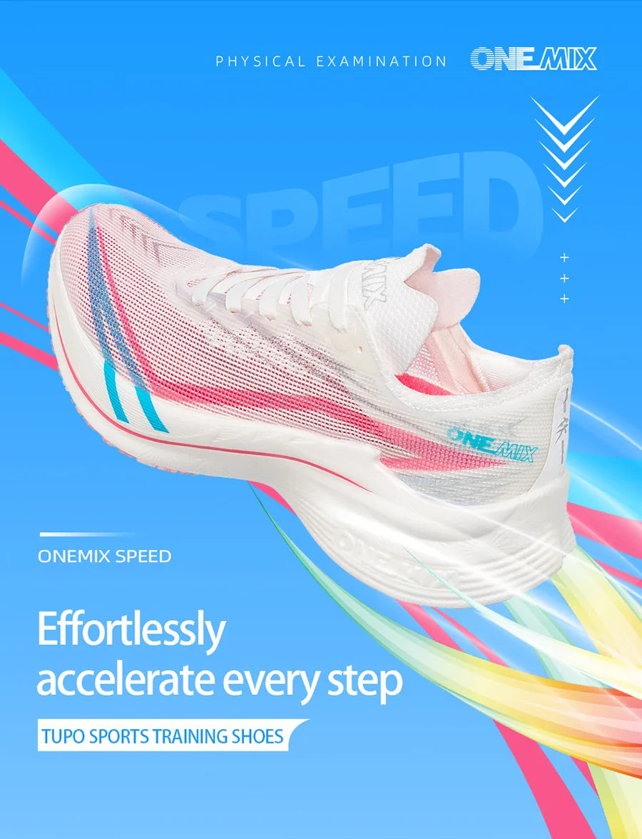 ONEMIX 2026 Tupo Nuove Scarpe da Corsa Marathon con Piastra in Carbonio, Supporto Stabile per Assorbimento degli Urti, Sneakers Ultraleggere con Rimbalzo