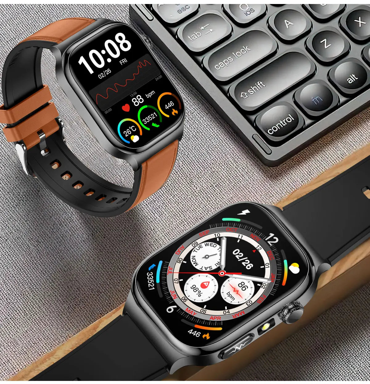 2026 Nuovo Misurazione Accurata Salute Smart Watch ECG + PPG Acido Urico Pressione Sanguigna Lipidi Nel Sangue Chiamata BT Smartwatch Per Le Donne Degli Uomini