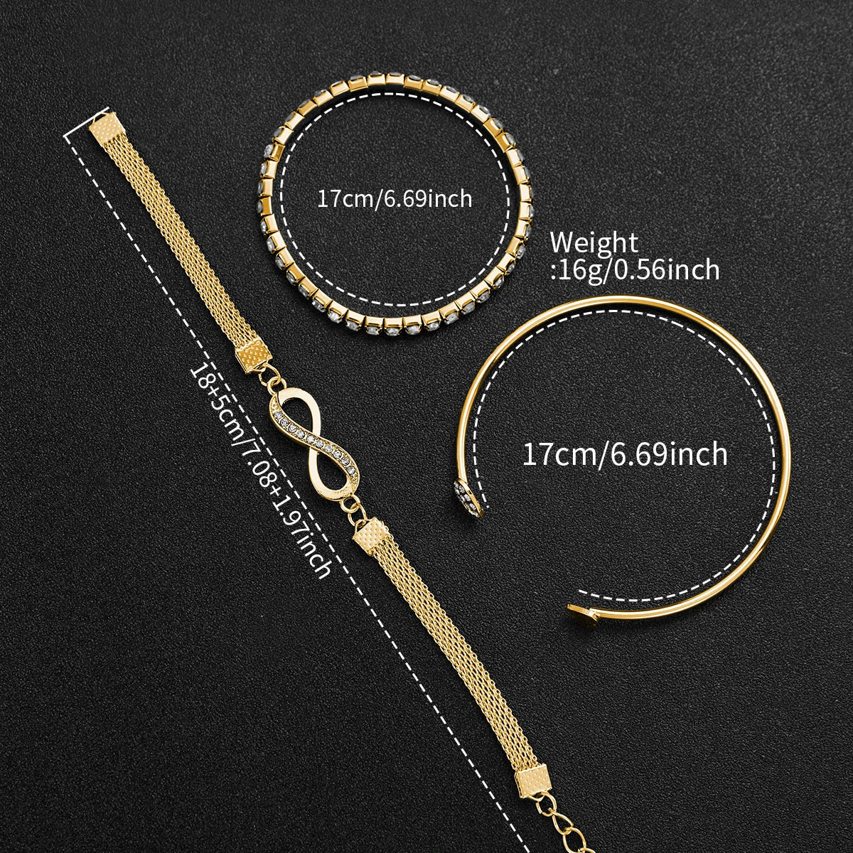 4 pezzi/set moda quadrante piccolo orologi da donna braccialetti da polso analogico al quarzo di lusso da donna Set Reloj Mujer (senza scatola)