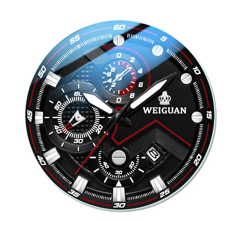 Orologio da uomo Black Warrior autentico alla moda in acciaio inossidabile impermeabile calendario luminoso orologio al quarzo moda maschile orologi regalo