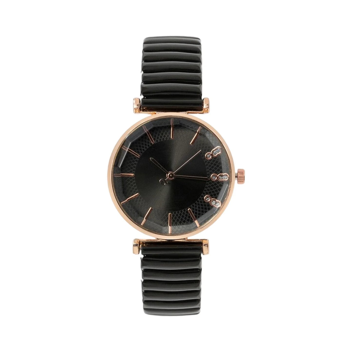 Orologio al quarzo da donna in cristallo semplice blu tesoro di lusso Orologio casual con cinturino elasticizzato in acciaio inossidabile Orologio da donna alla moda