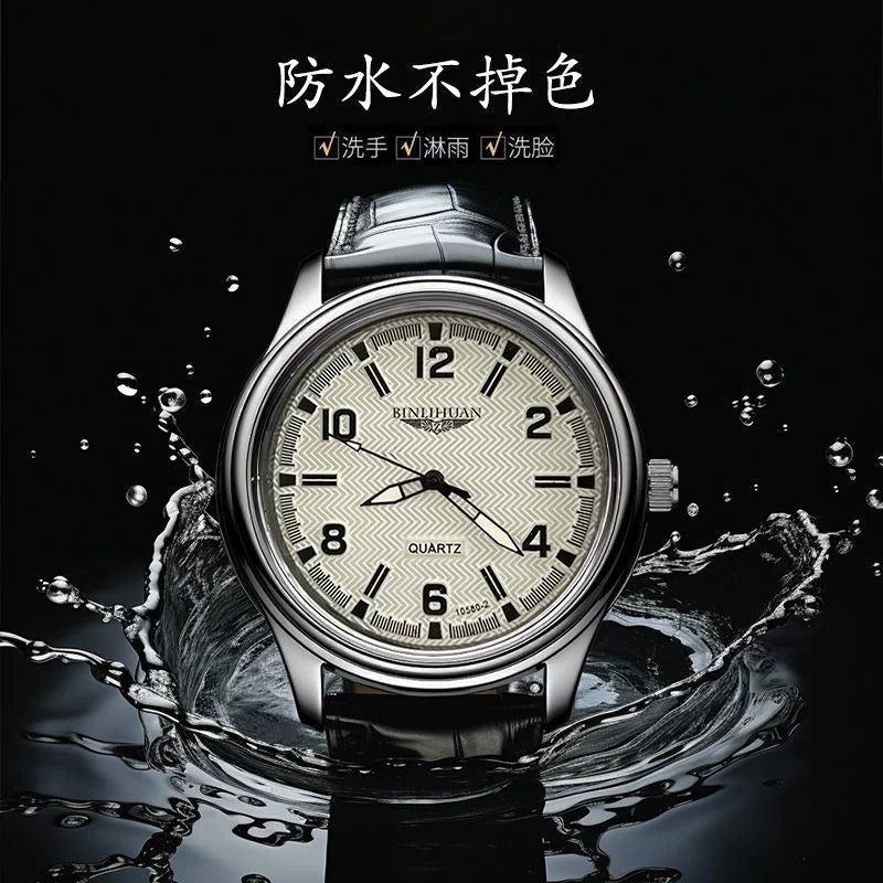 Orologio da polso da uomo delle migliori marche Orologio da uomo impermeabile da lavoro di lusso per uomo Orologio al quarzo Orologi da uomo in pelle reloj + scatola regalo da uomo