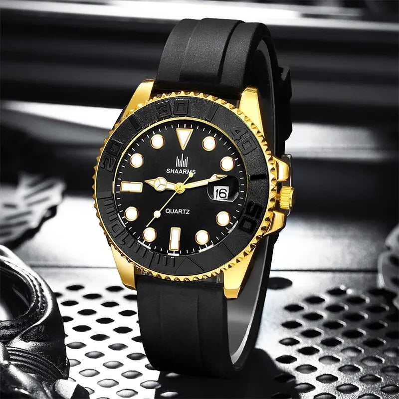 Orologio moda uomo orologio Casual Montre Homme Business Men orologio al quarzo calendario Green Water Wok Ghost Sport orologio da polso da uomo