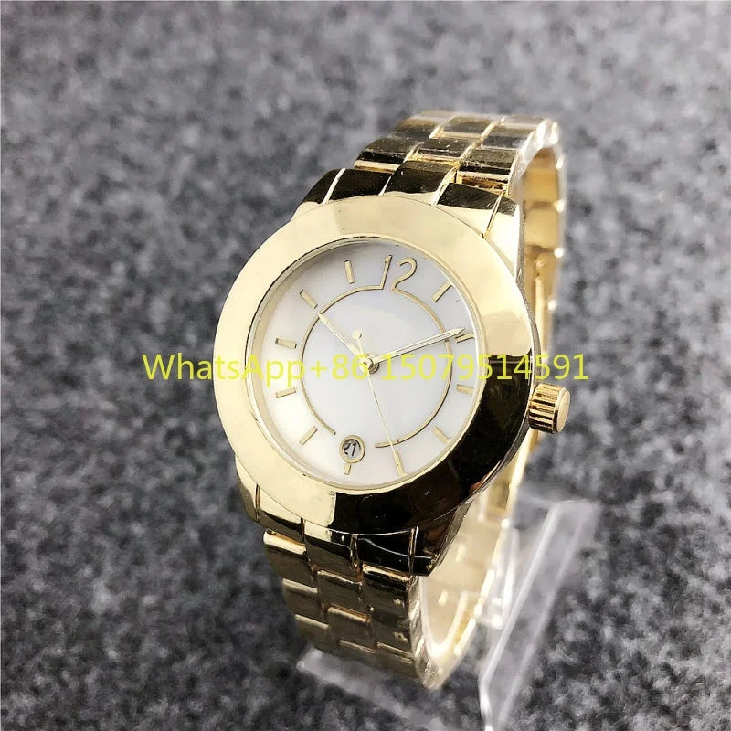 Nuovi Orologi da Donna di Lusso, Moda, Calendario, Acciaio Inossidabile, Quarzo, Orologi da Polso da Donna, Reloj Mujer, Best Seller, Montre