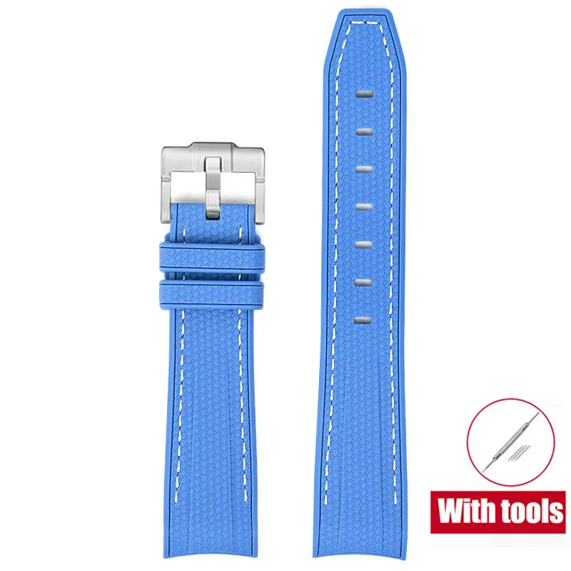Cinturino in gomma per Swatch X Omega Joint MoonSwatch Cinturino sportivo impermeabile da 20 mm Cinturino con estremità curva in silicone per uomo donna