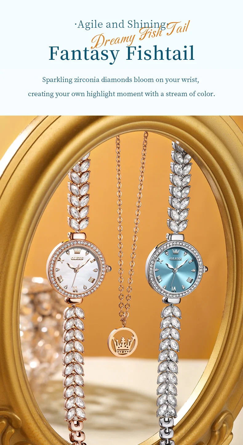 OLEVS 9971 orologio al quarzo per donna scala romana abito elegante orologio da donna moda impermeabile luminoso orologio a mano di lusso originale