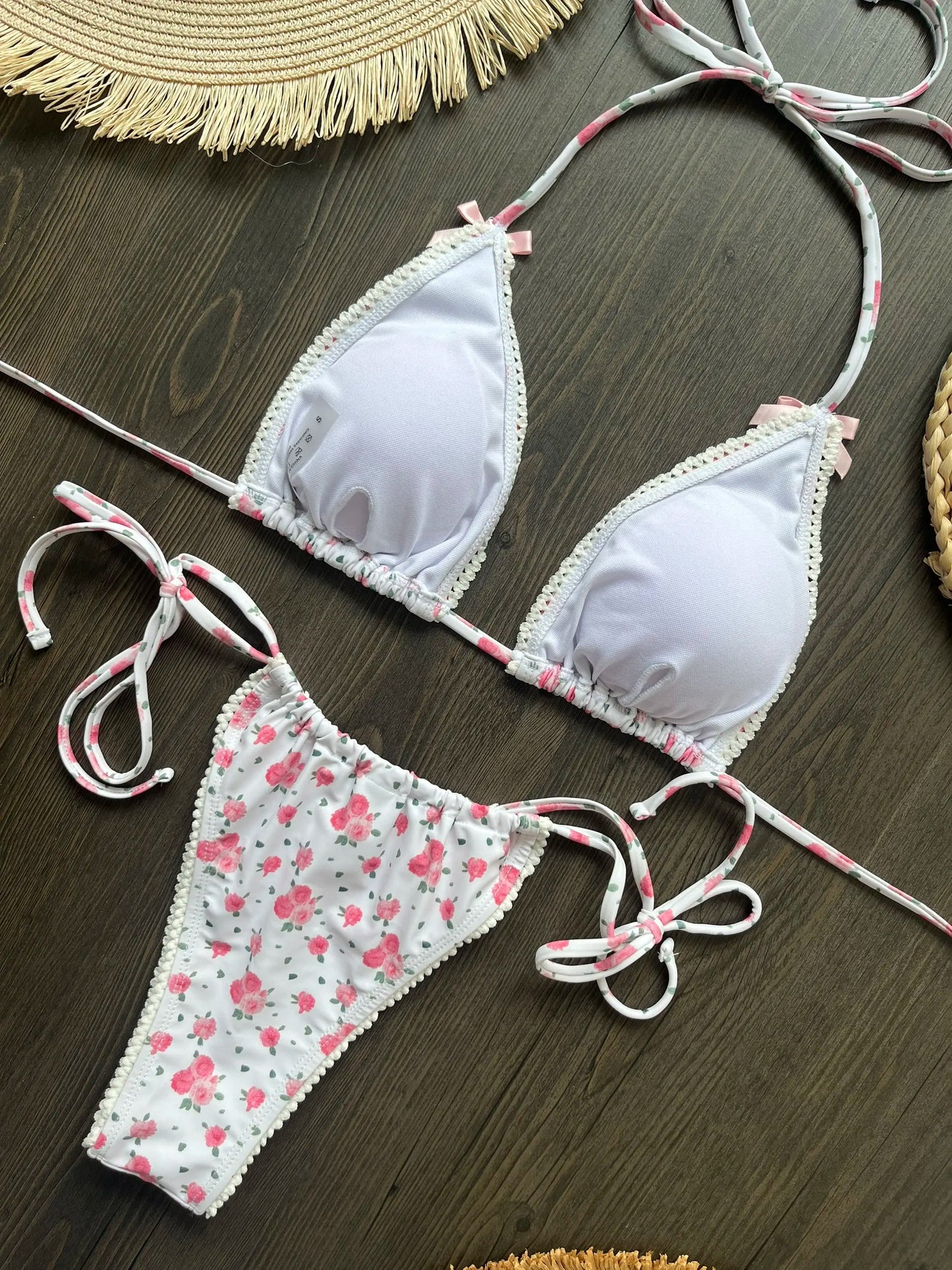 Micro Bikini Push Up Costumi da bagno donna 2025 Costumi da bagno femminili sexy Bikini brasiliano Perizoma Biquini Costumi da bagno Stampa Beachwear
