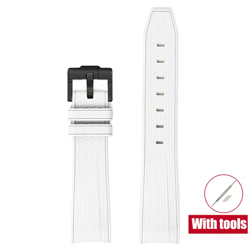 Cinturino in gomma per Swatch X Omega Joint MoonSwatch Cinturino sportivo impermeabile da 20 mm Cinturino con estremità curva in silicone per uomo donna