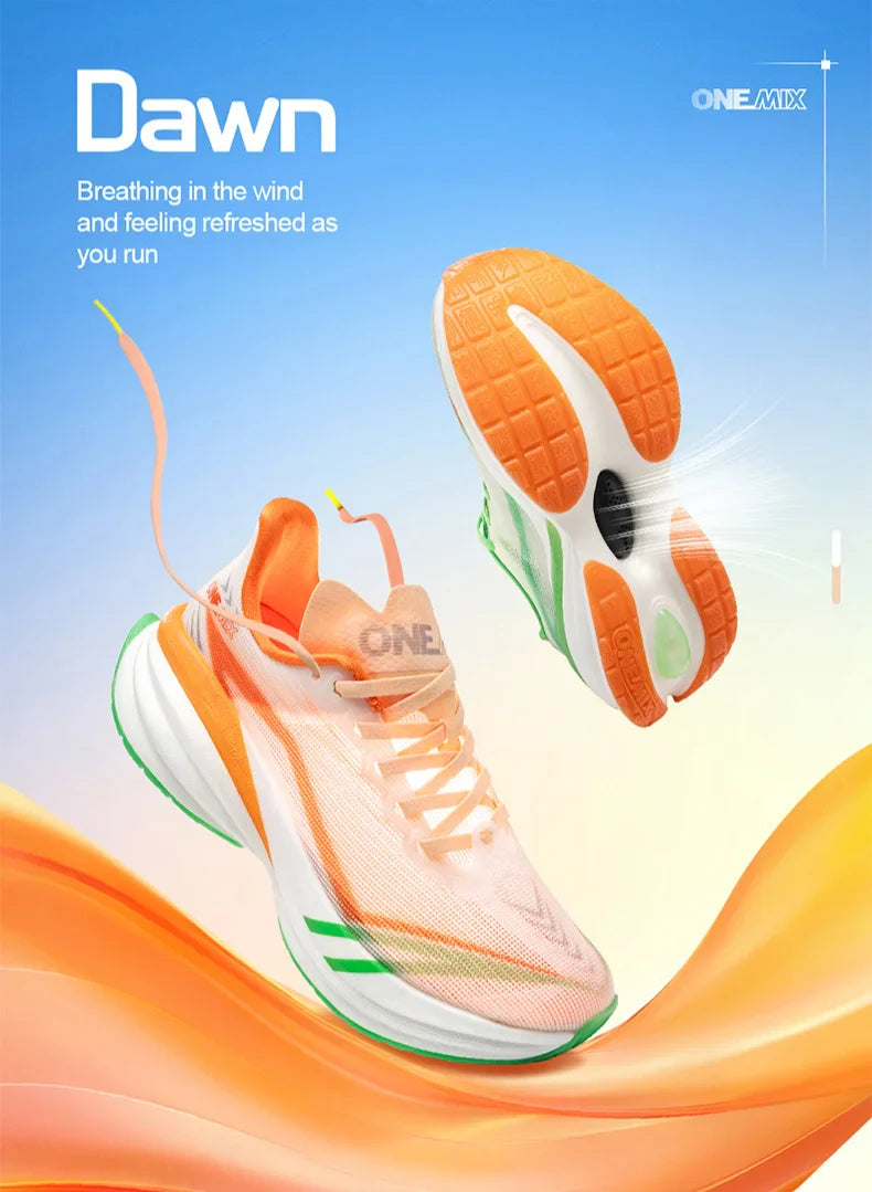 ONEMIX 2025 Estate Autunno Scarpe da corsa per uomo Design leggero Maratona ad asciugatura rapida Supporto per assorbimento degli urti Scarpe da ginnastica maschili