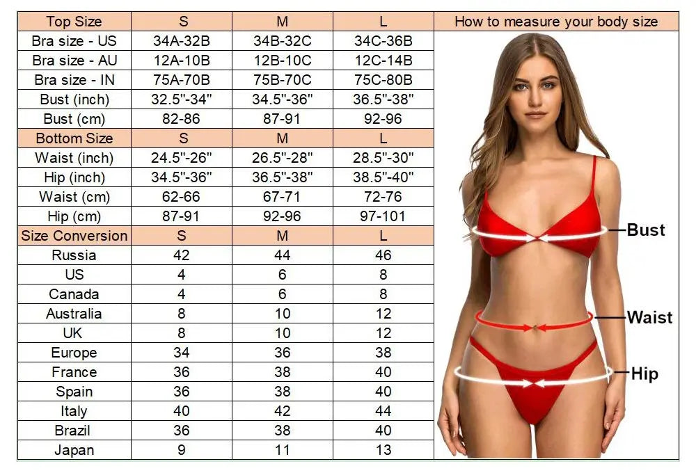 Anello in metallo Mini Micro perizoma Bikini Donna Costumi da bagno Costume da bagno femminile Bikini a due pezzi Costume da bagno imbottito Costume da bagno V7513